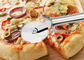 Πλαστικό εργαλείο μαχαιριών πιτσών ανοξείδωτου ροδών κοπτών πιτσών σκευών για την κουζίνα 154g