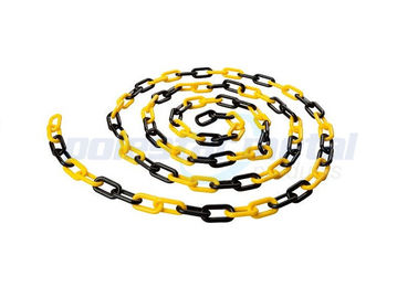 8 πλαστική σύνδεση αλυσίδων κώνων κυκλοφορίας ΚΚ διάμετρος με το μαύρο κίτρινο χρώμα