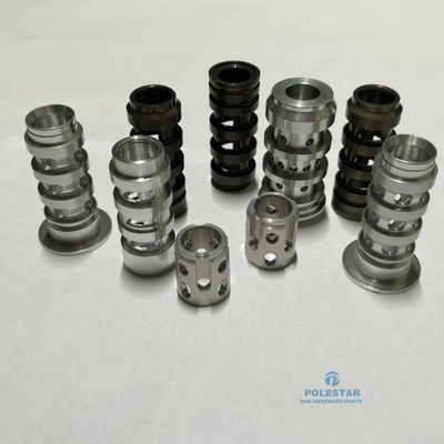 CNC Machined Steel Hydraulic Valve Sleeve 40Cr 42CrMo 20CrMnTi SUJ2 Fluid Control Components